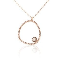 Rose Pırlantalı Kolye