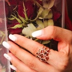 Pırlanta Smoky Quartz Taşlı Yüzük