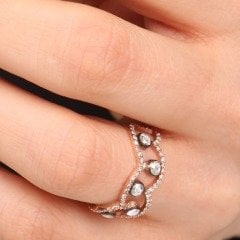 Pırlanta Taşlı Elmas Yüzük