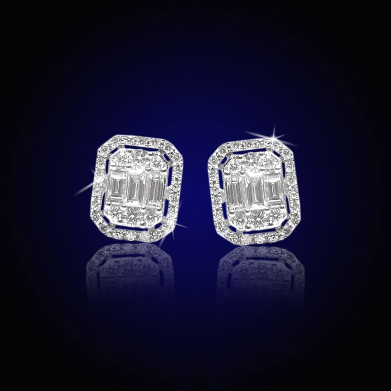 Pırlanta Taşlı Küpe