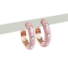 Pırlanta Taşlı Mineli Küpe