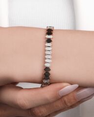 14 Ayar Pırlanta Taşlı Altın Bileklik