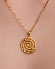 14 Ayar Pırlanta Taşlı Altın Kolye