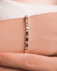 14 Ayar Pırlanta Taşlı Altın Bileklik