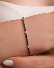 14 Ayar Pırlanta Taşlı Altın Bileklik