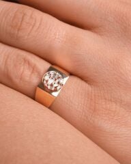 Pırlanta Taşlı 14 Ayar Altın Yüzük